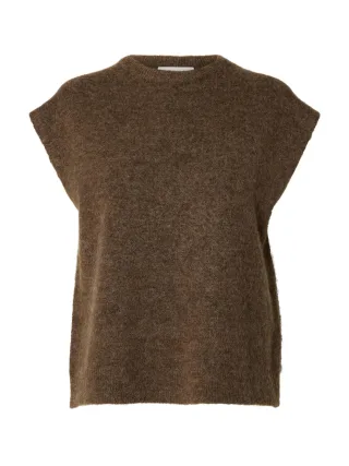 selected women - SLWLULU SL KNIT VEST NOOS - Gr. - M