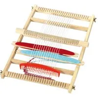 Betzold Lernspielzeug Großer Schul-Webrahmen – 30x40cm Web-Set für Kinder Basteln