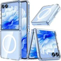 SmartUP Smartphone-Hülle für Samsung Galaxy Z Flip 7 FE 5G MagSafe Tasche Silikon Cover Case 6,7 Zoll, Faltbare Schutzhülle, MagSafe-Technologie