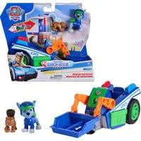 Paw Patrol - Search & Rescue: Rockys Recycling-Fahrzeug mit 2 Figuren, Spielfahrzeug