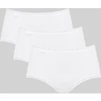 sloggi Midislip 24/7 Cotton Lace mit feiner Spitzenborte, weich und anschmiegsam