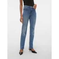 Vero Moda Straight-Jeans VMFLASH MR STRAIGHT JEANS LI347 GA NOOS Baumwollmischung mit Stretch, regular waist, straight fit
