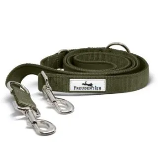 Freudentier Hundeleine 2m, Führleine gepolstert & verstellbar 2 m, 2,5 cm