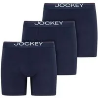 Jockey Langer Boxer Cotton Stretch (3er Pack) eng anliegend, hoher Tragekomfort
