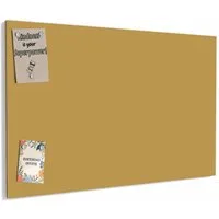Primedeco Memoboard Metall Khakibrauner Hintergrund – beschreibbar & magnetisch, (Inklusive Stift, Magnete und Montagematerial, 1-tlg., 9 verschiedene Größen), Magnetisch und Beschreibbar
