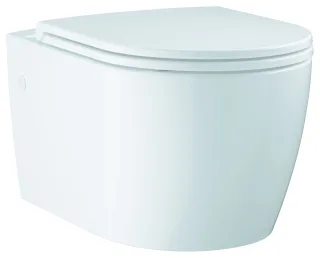 GROHE Wand-Tiefspül-WC Set Bau Keramik 103860 mit WC Sitz alpinweiß, 103860SH00 103860SH00