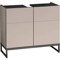 moebel-dich-auf Waschbeckenunterschrank VENEZIA (Badezimmer Unterschrank in kaschmir 80 cm breit)