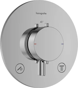 Hansgrohe Thermostat Unterputz Ecostat Comfort S Fertigset 2 Verbraucher chrom, 33715000 33715000
