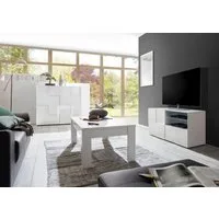 Home affaire Lowboard Dama Breite 121 cm, TV-Board 1 Tür, 1 Schubkasten, TV-Schrank, Front in 3D-Optik, grifflos, verschiedene Farben