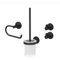 Lenz Badaccessoire-Set HYGGE, 4-teilig, Set mit runden Handtuchhaken