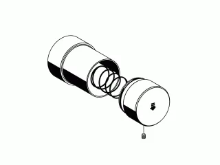 Schell Betätigungsknopf LINUS D-SC-T chrom für Wandeinbau-Dusche, Thermostat 295230699