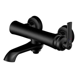 Steinberg Serie 350 Aufputz-Einhebelmischer, für Wanne, Ausladung 205mm, matt black, 350 1100 S 350 1100 S