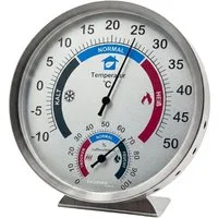 technoline Raumthermometer WA 3045, Thermo-/ Hygrometer zur Raumklima Überwachung, zum Aufstellen & hängen