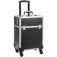 Youyijia Kosmetikkoffer Kosmetikkoffer im Trolley-Stil aus Aluminiumlegierung Koffer für Haar