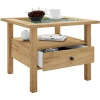 VCM Couchtisch Holz Sofatisch Couchtisch Schublade Lingis M
