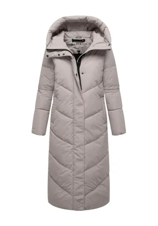 Marikoo Damen Wintersteppmantel Ranjaa mit Kapuze & reflektierenden Details