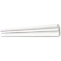 Decosa Zierleiste Deckenleiste D50 (Silvana) moderne Styroporleiste - 10 Stück (20m), Kleben, Polystyrol (Styropor)