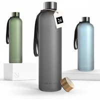 LARS NYSØM Trinkflasche Blæst, Trinkflasche mit Hydrationsskala und Trageschlaufe
