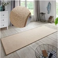 HANSE Home Läufer Bouclé, rechteckig, Höhe: 5 mm, rutschfest, Sisal Optik, Teppich, Küche, Flur, schlicht, umkettelt