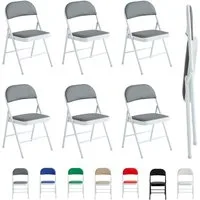 MCC direct Klappstuhl Kunstleder Klappstuhl gepolstert im 1er, 2er, 4er und 6er Set (6 St)