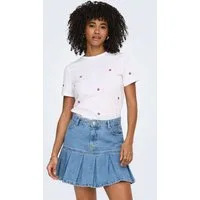 ONLY Funktionsshirt ONLKetty (1-tlg) Stickerei