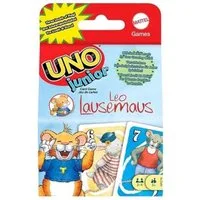 Mattel® Spiel UNO Junior Kartenspiel Leo Lausemaus für Kinder ab 3 Jahren
