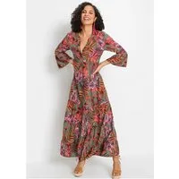 bonprix Maxikleid für Frühling und Sommer, aus Viskose, A-Linien-Passform