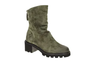 Paul Green Damen Stiefeletten 8291-041 olive Gr?n, Warmfutter Wolle & Gummisohle