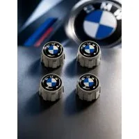 BMW Ventilkappe BMW Reifenventilkappen Ventilkappen Satz 4 Teilig UPDATE Größeres Logo, (1-St)
