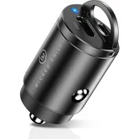 Wicked Chili 45W Dual USB-C PD Autoladegerät KFZ Adapter iPhone Samsung Schnellader Auto-Adapter Zigarettenanzünder-Stecker zu USB C, USB-C, 2-fach USB-C Auto Ladegerät, 30W PD/QC3.0 KFZ-Schnellladegerät, Univer