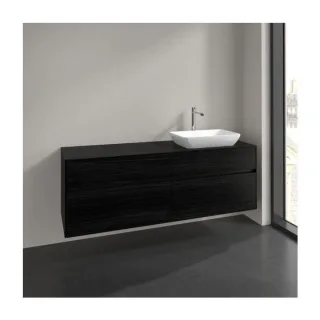 Villeroy und Boch Collaro Waschtischunterschrank C122B0AA 160x54,8x50cm, Waschtisch rechts, LED-Beleuchtung 12W, white oak