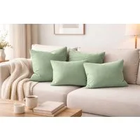Amilian Dekokissen - Kissen Set 4er - Sofakissen mit Füllung 2x 50x50 + 2x 35x45cm, (4 Stück) Kuschelkissen - Zierkissen mit Kissenfüllung - Couchkissen