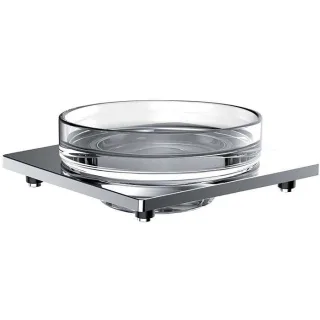 Emco Liaison Seifenhalter für Reling 183000102 chrom, Kristallglas klar
