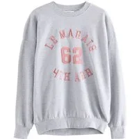 Next Sweater Sweatshirt und Satin-Applikation, Le Marais City (1-tlg)