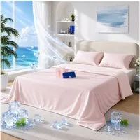 CHICASA Microfaserbettdecke Kühlende Duo-Wende-Sommerdecke inkl. Gratis-Schlafmaske, waschbar