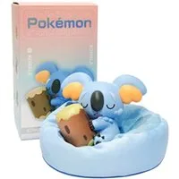 The Pokémon Company Sammelfigur schlafende Pokemon Figuren mit Kissen Sammlerstück Auswahl z.B Pikachu, Pikachu, Glumanda, Bisasam & co