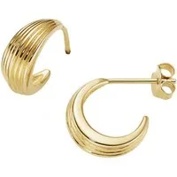 Firetti Paar Ohrstecker Schmuck Geschenk Silber 925 Ohrschmuck Ohrringe geriffelt