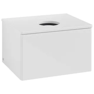 Villeroy und Boch Antao Waschtisch-Unterschrank K29010GF 60x36x50cm, Waschbeckenplattenfarbe Lack, glossy white lacquer