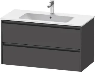 Duravit Ketho.2 Waschtischunterbau wandhängend Graphit Matt 1010x480x550 mm - K25264049490000 K25264049490000