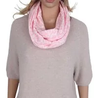 MIRROSI Loop Damen Schal aus Musellin, Made in Italy 70x20cm, Leo, Schlauchschal, (Zweimal um den Hals wickelbar, ca.70x20cm), Damen Halstuch ideal für Frühling, Sommer oder Herbst