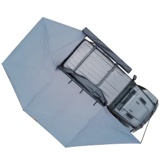[DE Direct] NATURNEST 270 Degree Awning for Camper with 6 Adjustable Aluminum Poles, Car Awning Camping Retractable, 270