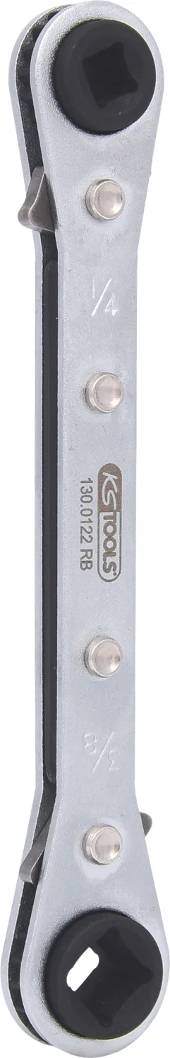 KS Tools 4 in 1 Kälte-Klima-Ratschenschlüssel, umschaltbar - 130.0122