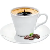 KONZEPT Tasse Kaffeetassen Set 6er mit Untertassen 230 ml für Kaffee, Tee, Cappucino, 6-tlg., Tassen für 6 Personen aus Keramik, zum Bemalen, Mikrowellengeeignet