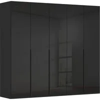 rauch Drehtürenschrank Kleiderschrank Schrank Garderobe Wäscheschrank BESTSELLER MONTCLAR (3 Ausstattungen BASIC/CLASSIC/PREMIUM (SOFT-CLOSE), Breiten 201-400 cm) Front in Glas/Hochglanz/Dekor/Grauspiegel in 5 Breiten MADE IN GERMANY