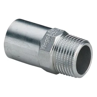 Viega Sanpress Inox Einsteckstück 436780 54mmxR 2, Stahl nichtrostend, Mehrkant