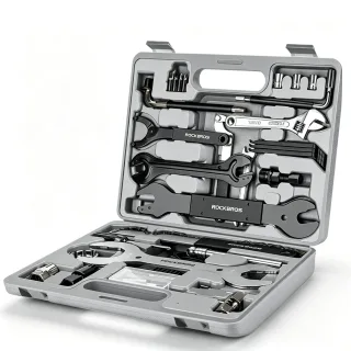 ROCKBROS 22 in 1 Bicycle Repair Tool Kit 2880G Steel Alloy Portable Storage Case For Bike Maintenance Tuning Chain Tire