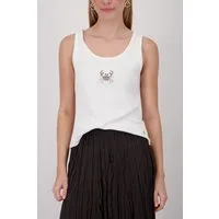 Monari Tanktop mit Glitzersteinchen
