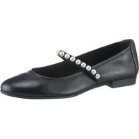 Tamaris Ballerina, Blockabsatz, Businesschuh, Abendschuh mit eleganten Zierperlen