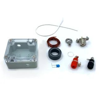 ATRBL HF Antenna Balun Balanced-Unbalanced Converter DIY Kit Waterproof Transparent Case 1.2m Enameled Wire for Custom I