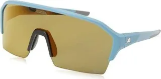 Alpina Ram HR Q-Lite Sportbrille smoke-blue matt/mirror gold one size